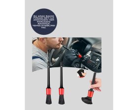 Resim İlkyaz Fashion Araba Temizliği Için 5 Parça Fırça Takımı ILKYZHB-RS3455 