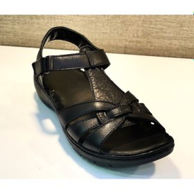 Resim Castle Black 22306 Bayan Deri Comfort Sandalet Siyah 