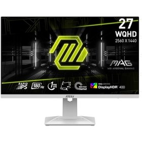 Resim Msı MAG 274QRFW 27" 1 MS 180 HZ IPS Pivot Oyuncu Monitör Beyaz 