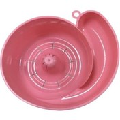 Resim Willowhaven Pembe Renkli Pratik Otomatik Temizlemeli Salyangoz Formlu Mutfak Lavabo Süzgeci 