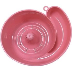 Resim Willowhaven Pembe Renkli Pratik Otomatik Temizlemeli Salyangoz Formlu Mutfak Lavabo Süzgeci 