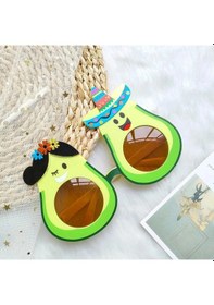 Resim Hawaii Temalı Avokado Gözlük Kostüm Parti Gözlüğü 1 