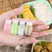 Resim 4 Adet Mini Taşınabilir Sos Şişeleri - Sızdırmaz, Yeniden Kullanılabilir Salata Sosu, Ketçap ve Daha Fazlası İçin - Öğle Yemeği Kutusu, Piknik, Kamp ve Mutfak Kullanımı İçin Mükemmel 