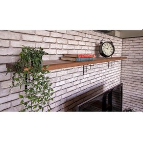 Resim Masif Ahşap Raf 