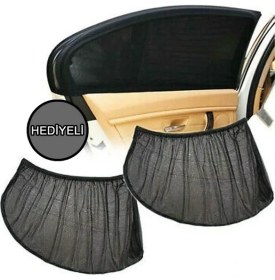 Resim Markaflex 4 Adet Araba Yan Cam Perdesi Sineklik Araç Oto Güneşlik Örtü Perde Kılıf 