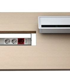 Resim Dizaynaks Fırçalı Alüminyum Kablo Kanal Kapağı 10.1200/40 