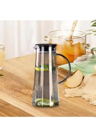 Resim Borosilikat Cam Sürahi 1440 Ml Füme Renk 
