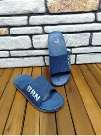 Resim Genel Markalar Kaymaz Taban , Banyo, Deniz, Havuz, Plaj, Günlük,gri, Unısex Terlik - Lacivert 