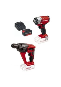Resim Einhell TE-CI 18/1 Li Akülü Darbeli Vidalama + TE-HD 18 LI Akülü Vidalama + 4.0 Ah Akü ve Şarj Cihazı 