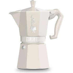 Resim Hype Store - Exclusive: 6 Cups Ocak Üstü Espresso Pişirici - 270ML - Krem Renk - Alüminyum Gövde - Patentli Güv 