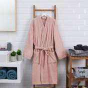 Resim Nuvomon Kadın Kimono Bornoz - Pudra - S / M 