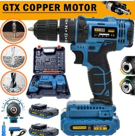 Resim Eisenn Copper Blue 128 V 14 Ah Metal Şanzuman Vidalama Matkap 