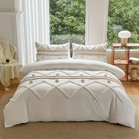 Resim Kümelenmiş Polar Top Tasarımı Yatak Takımı 1 Yorgan Kılıfı ve 1/2 Yastık Kılıfı, İçerik Olmadan, Kuzey Avrupa Bohem Tarzı Yatak Takımı İki/Üç Parça Set, Minimalist Sanatsal Tasarım, Tüm Mevsimler İçin Uygun, Yorgan Kılıfı Kral Boyu, Yorgan Kılıfı Seti, Yorgan Kılıfı Kral Boyu 