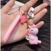 Resim Anahtarlık Unicorn Pembe 