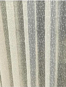 Resim Altuntaş Tasarım Ütü Istemez Kırışmaz Damla Yıldız Desenli Tül Perde 1x2 Kat Pileli Kırık Beyaz 270 x 270 