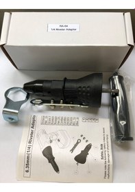 Resim Pop Perçin Adaptörü 3.2 MM - 6.4 MM Matkap için 1/4" 