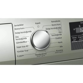 Resim Siemens iQ300 WT45RV0STR 8 kg Isı Pompalı Kurutma Makinesi 