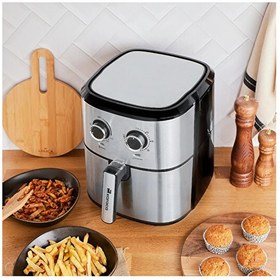 Resim Karaca Multifry Inox 5.5 L XL Double Pan Airfryer 