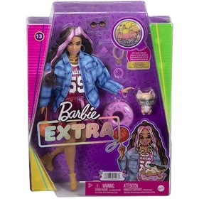 Resim Barbie Extra - Ekose Ceketli Bebek Hdj46 