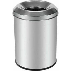 Resim Krom Yanmaz Çöp Kovası 18 Litre, Şık ve Dayanıklı Mutfak ve Ofis Kullanımı Için Ideal 
