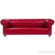 Resim New Red Sofistike Chesterfield 