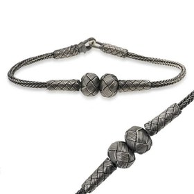 Resim Bracelet tricoté Kazaziye en argent 