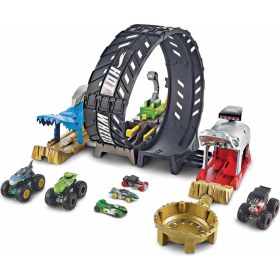 Resim Hot Wheels Monster Trucks Çemberde Yarış Seti HBH70 