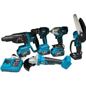 Resim Melzo Germany MLZ7757 5'li Matkap Seti Mavi 