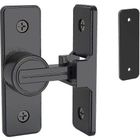 Resim Sürgülü Kapı Kilidi Bağlantı Parçaları, 90 Derece Ağır Hizmet Tipi Kapı Kilidi Döner Kilit Güvenlik Mandalı Kilidi 1 Adet 