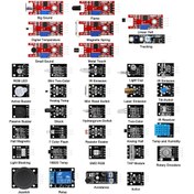 Resim Alkatronik Arduino 37 Parça Sensör Seti Sıcaklık Nem Işık Ses Renk Alev 
