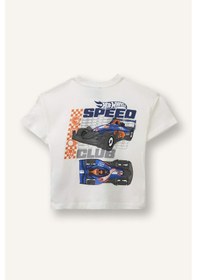 Resim Defacto Hot Wheels Regular Fıt Kısa Kollu Tişört Erkek Bebek H4766a526smer105 Ekru-er105 