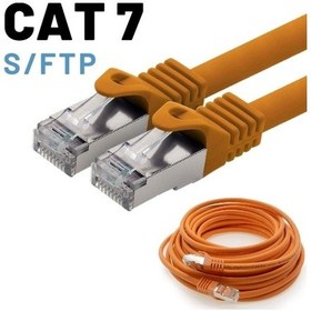 Resim Irenis CAT7 Kablo S/FTP LSZH Ethernet Network Lan Ağ Kablosu 3 M-Turuncu 