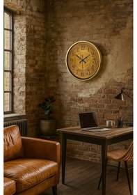 Resim 52 Cm Eskitme Metal Retro Duvar Saati Diğer 