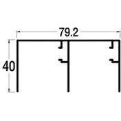 Resim Albatur Krom Alüminyum 2 Metre Delikli Ray Profili (ALB-M50 2910 420*2) 