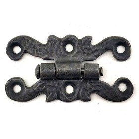 Resim Antika Tarz Dekoratif Pirinç Yıldız Menteşe - 84x44 Mm, Oksit 