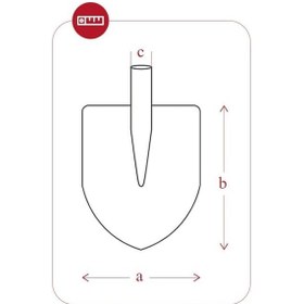 Resim Yaparlar 3190 Çeltik Küreği Sivri Baskılı 220x325mm - Sapsız 