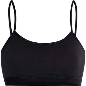 Resim ÖZKAN underwear Özkan 42324 3'lü Paket Kız Çocuk Pamuklu Süprem Esnek Rahat Pedsiz İnce Askılı Alıştırma Sütyeni Yar 