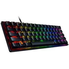 Resim Razer Huntsman RZ03-03390100-R3M1 Usb Purple Switch Mini Mekanik RGB Q Oyuncu Klavye 
