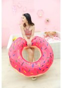 Resim Donut Simit Yetişkin Yüzme Simidi 100 Cm Pembe Çok Renkli 