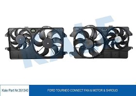 Resim FAN MOTORU KOMPLE CIFT FANLI FORD TOURNEO CONNECT 02-14 KALE 351340 
