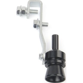 Resim Shineyee Araba Turbosu Sesi Emülatörü, Boru Çıkışı İçin Hızlı Kurulum, Alüminyum Alloy, M Boyutu, Siyah 
