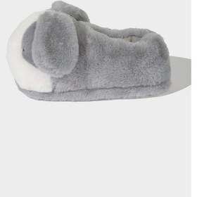 Resim Defacto Kız Çocuk Tavşan Temalı Düz Taban Panduf C8424a825wngr41 Gri 