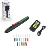 Resim And Akülü Tutkal Tabancası, Evergreen (20 Tutkal Çubuğu, Yeşil, Karton Kutu) 