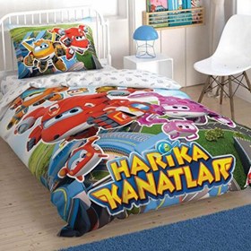 Resim Taç Harika Kanatlar Super Team Lisanslı Nevresim Takımı 