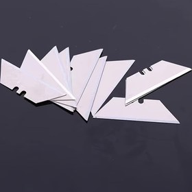 Resim 10 adet/30 adet/70 adet Trapezoid Kesme Bıçağı, Metal El Uçağı Bıçakları, Değiştirilebilir Yardımcı Bıçak, Çok Fonksiyonlu DIY T-bıçak Seti Trapezoid Kesme Bıçağı, Metal El Uçağı Bıçakları, Değiştirilebilir Yardımcı Bıçak 