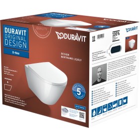 Resim Duravit D-neo Rimless Asma Klozet +klozet Kapağı 45773920a1 (bakteri Oluşumunu Önleyen Teknoloji) 