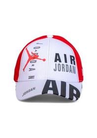 Resim Eke Tekstil Beyaz Air Jordan Basketbol Beyzbol Şapkası - Standart Beyaz 