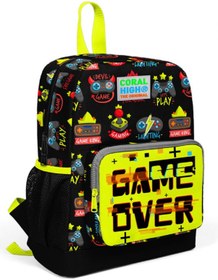 Resim Coral High Game Over Baskılı Anaokul ve İlkokul 1.Sınıf Okul Çant 