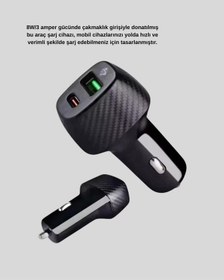 Resim Gld-spt- Aux Bluetooth Adaptör Ve 38w Hızlı Araç Şarj Cihazı Seti 