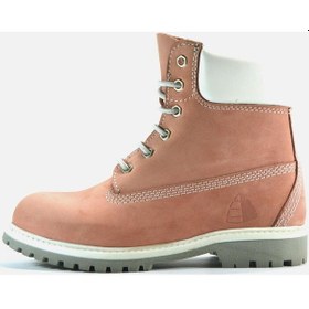 Resim Trek Hakiki Yağlı Deri Pembe Fermuarlı Erkek Çocuk Bot Pembe 